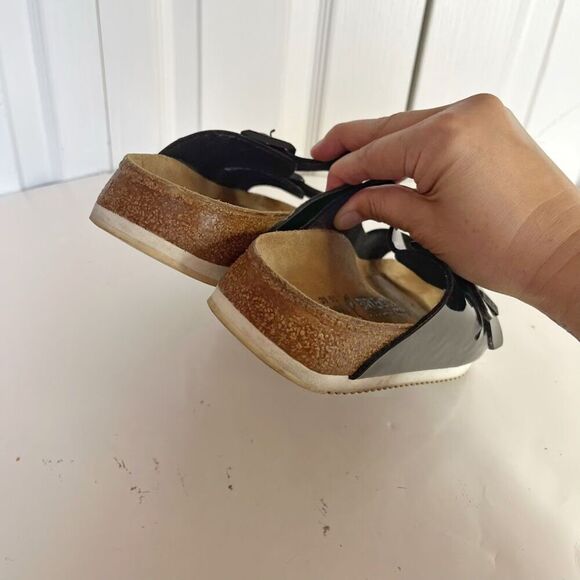 Birkenstock Patent Leather Milano Super Grip Arizona Strappy Dad Sandals - Picture 8 of 11